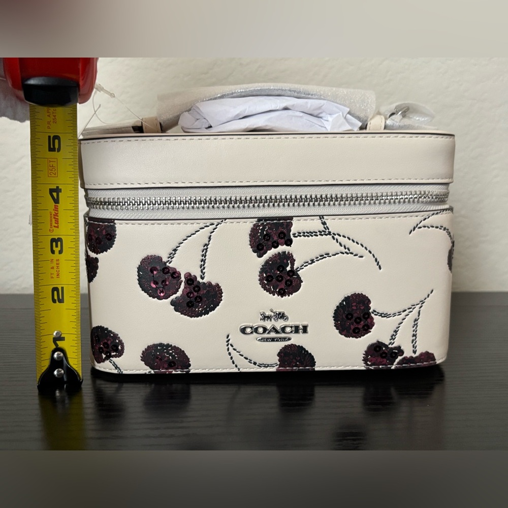Coach Cherry Print Train Case - Picture 7 of 9